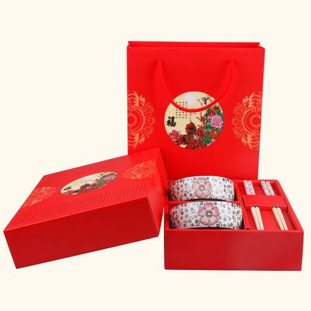 福壽祿喜碗筷套裝 精致餐具，承載美好祝愿